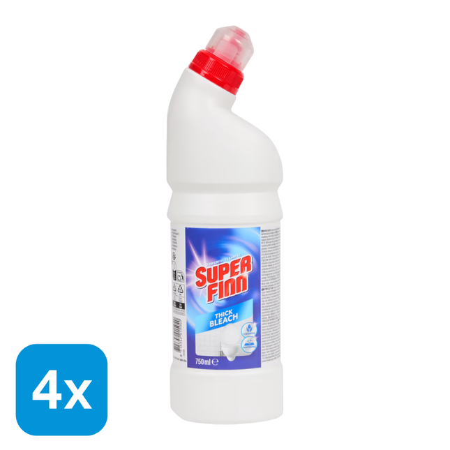 4x Superfinn Dikke Bleek - 750 ml