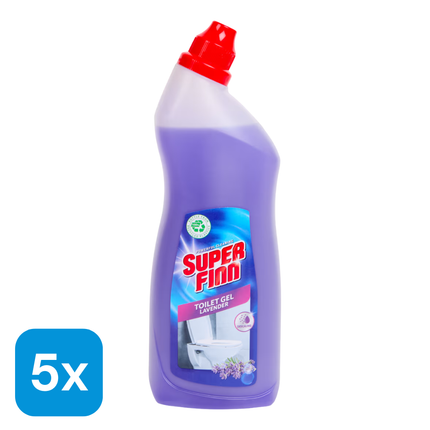 5x Superfinn Toiletgel Lavendel - 1 liter