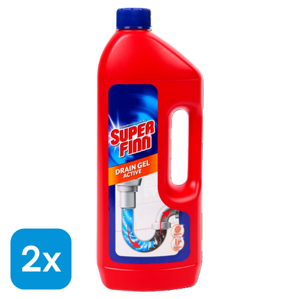 2x Superfinn Vloeibare Ontstopper - 1 liter