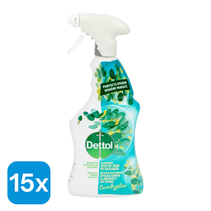 15x Dettol Allesreiniger Spray Eucalyptus - 500 ml