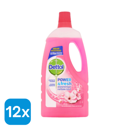 12x Dettol Allesreiniger Kersenbloesem - 1 liter