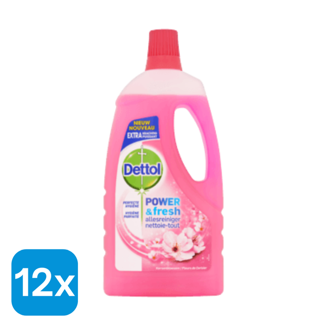 12x Dettol Allesreiniger Kersenbloesem - 1 liter