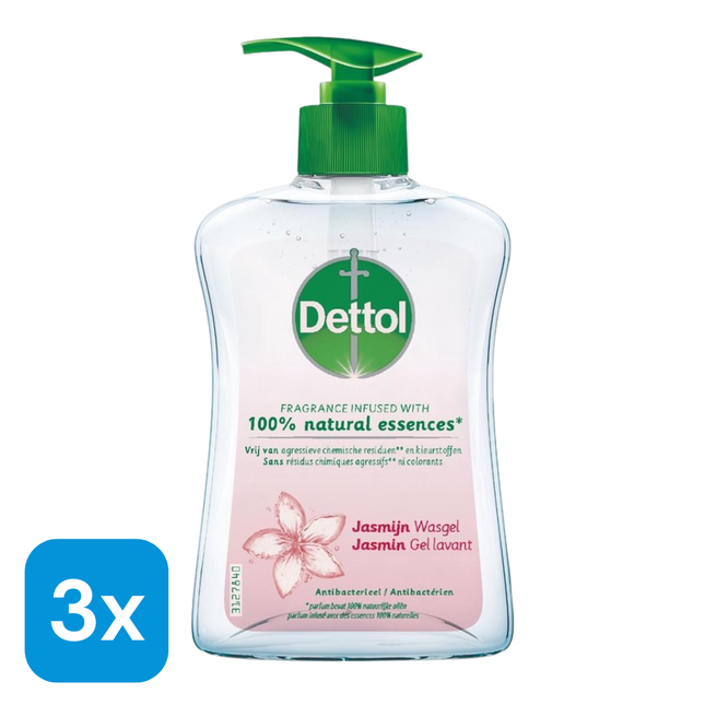 3x Dettol Handzeep Jasmijn - 250 ml