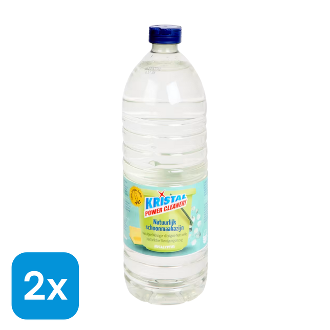 2x Kristal Schoonmaakazijn Eucalyptus - 1 liter