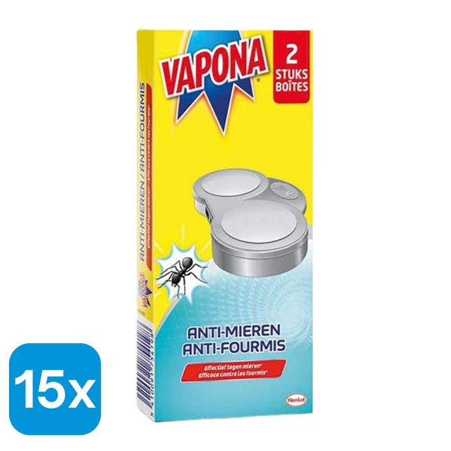 15x Vapona Mierenlokdoos - 2 stuks