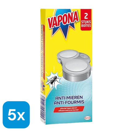 5x Vapona Mierenlokdoos - 2 stuks