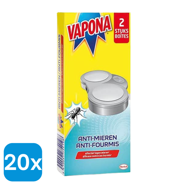 20x Vapona Mierenlokdoos - 2 stuks