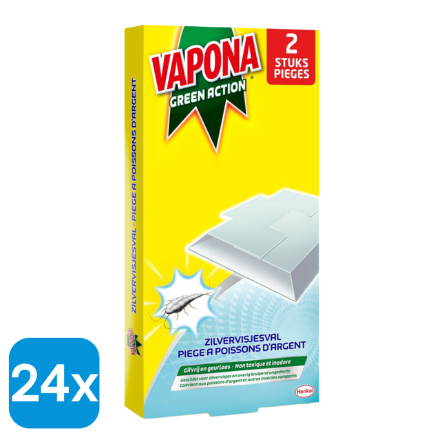 24x Vapona Zilvervisjesval - 2 stuks