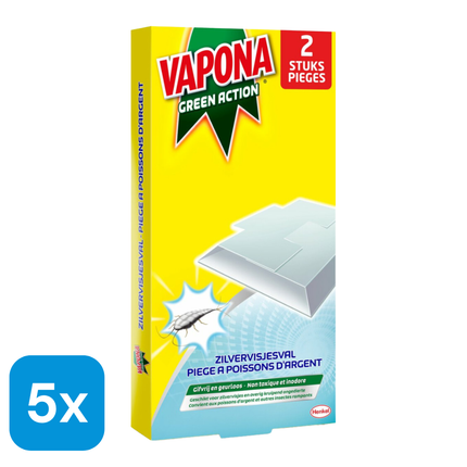 5x Vapona Zilvervisjesval - 2 stuks
