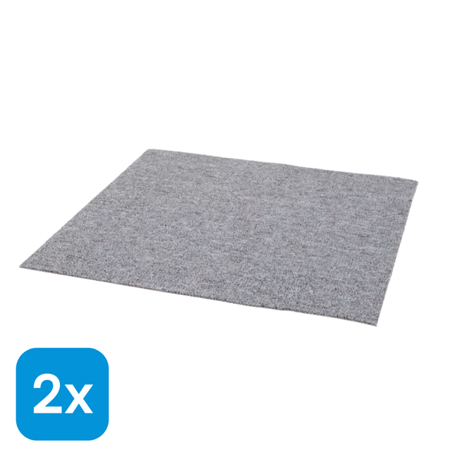 2x Tapijttegel Antraciet - 50x50 cm