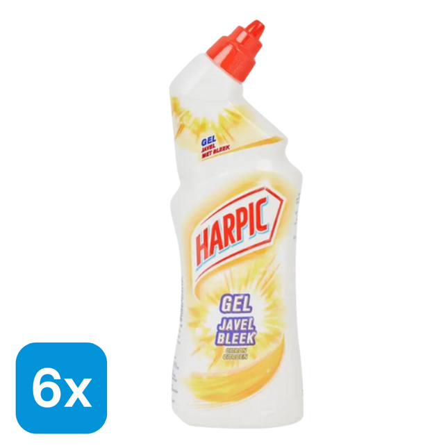 6x Harpic Toiletreiniger Citroen - 750 ml