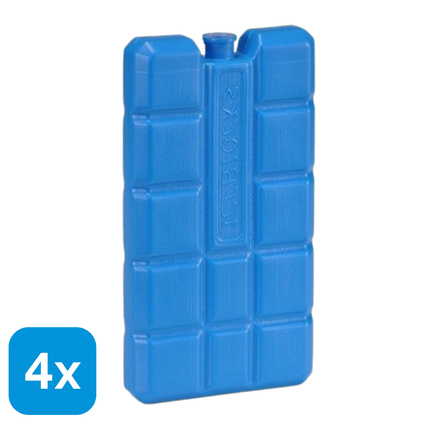 4x Koelelement Blauw - 200 ml