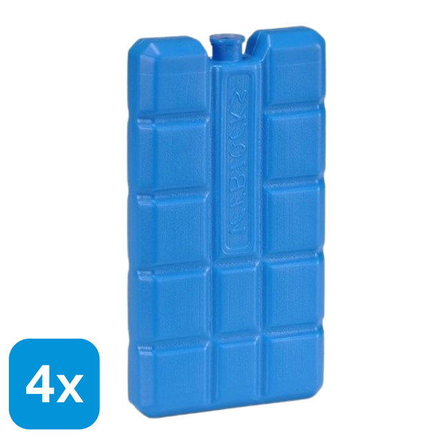 4x Koelelement Blauw - 200 ml