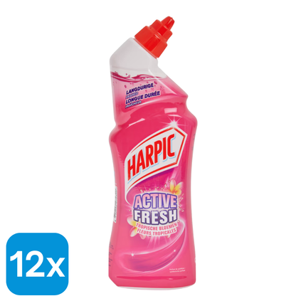 12x Harpic Toiletreiniger Tropische Bloemen - 750 ml