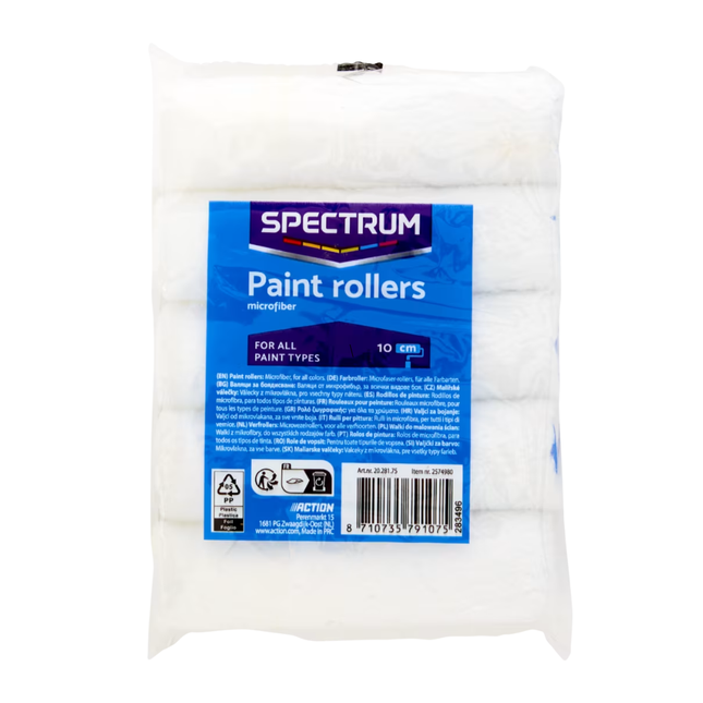 Spectrum Microvezel Verfrollers - 5 stuks