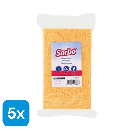 5x Sorbo Viscose Sponzen - 16 cm