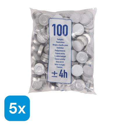 5x Waxinelichtjes - 100 stuks