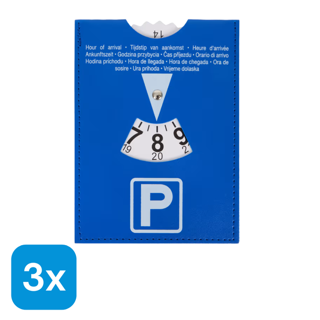 3x Parkeerschijf
