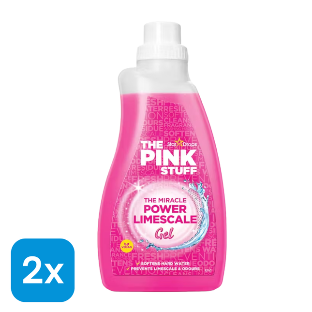 2x The Pink Stuff Wasmachinegel - 1 liter