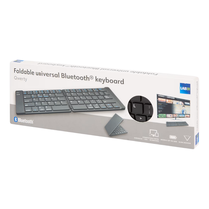 Lab31 Opvouwbare Draadloze Toetsenbord - 10x30 cm