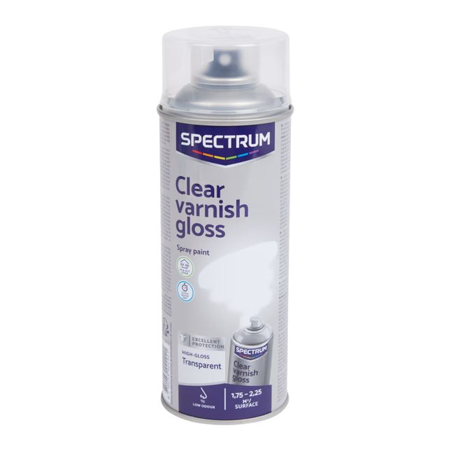 Spectrum Spuitverf Hoogglans Transparant - 400 ml