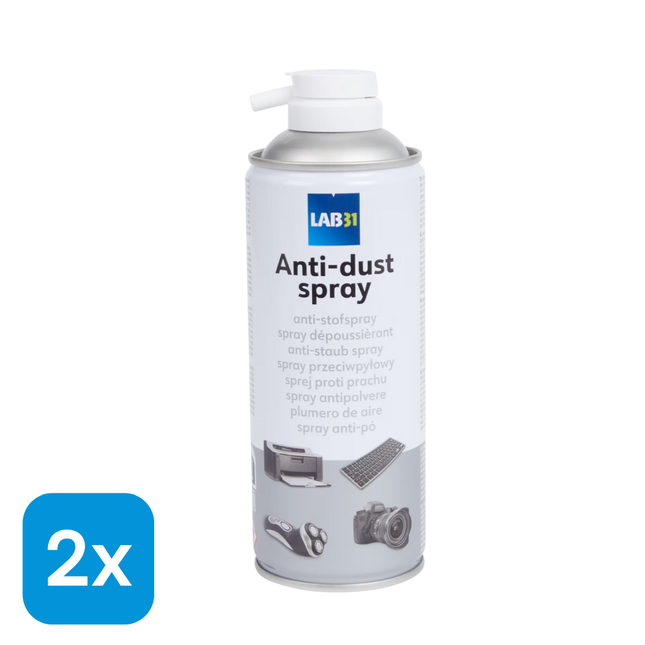 2x Lab31 Anti-stof Spray - 400 ml