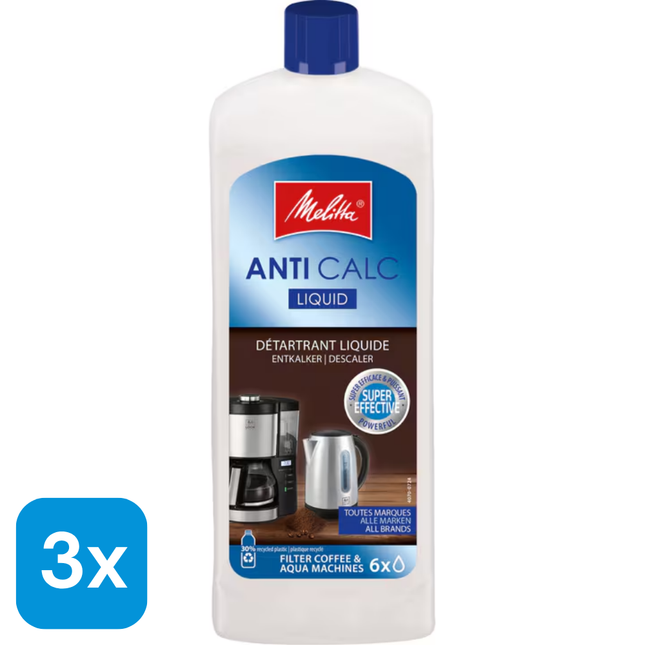 3x Melitta Ontkalker - 250 ml