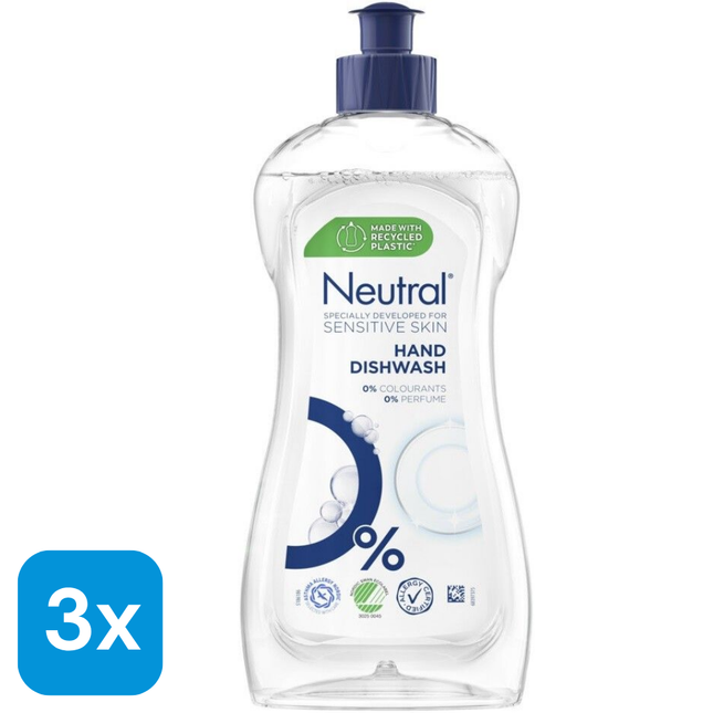 3x Neutral Afwasmiddel - 500 ml