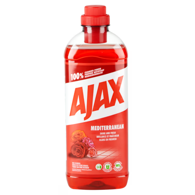 Ajax Allesreiniger Mediterranean Red Flowers - 1 liter