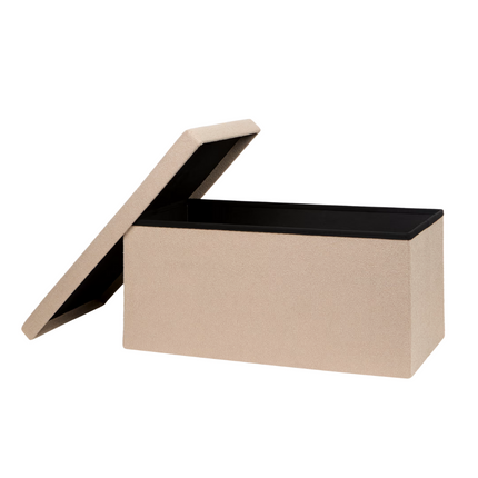 Teddy Opbergpoef Bruin - 76x37,5x37,5 cm