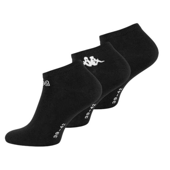 Kappa Sneakersokken Zwart Maat 43-46 - 3 paar