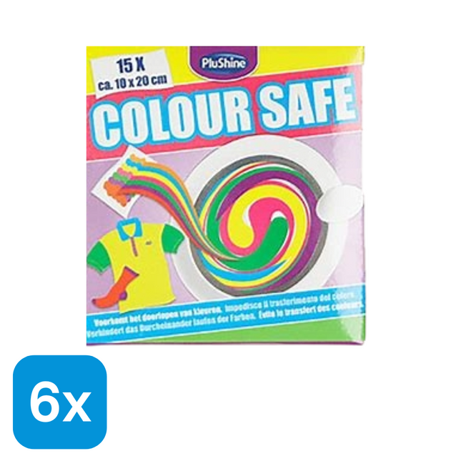 6x Colour Safe Wasmachinedoekjes - 15 stuks
