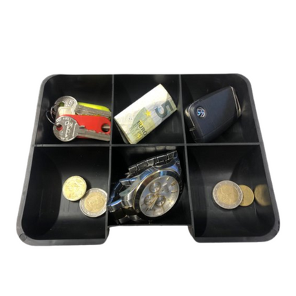 Geldkist met Slot Blauw - 20x16x9 cm