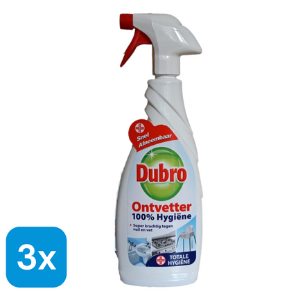 3x Dubro Ontvetter Schoonmaakspray - 650 ml