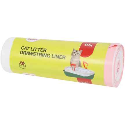 Dumil Kattenbakzakken met Trekband - 10 stuks