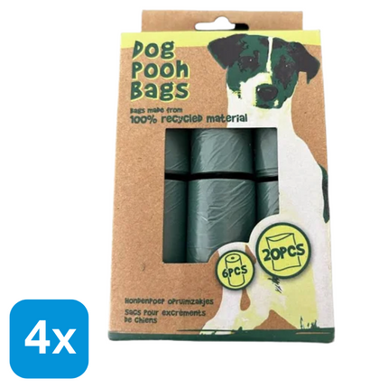 4x Dumil Hondenpoepzakjes Geparfumeerd - 30 stuks