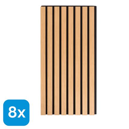 8 Houten Wandpanelen 60x30 cm - 2x4 stuks