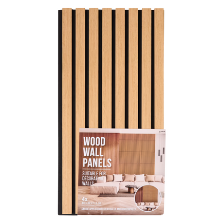8 Houten Wandpanelen 60x30 cm - 2x4 stuks
