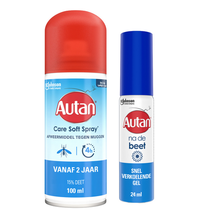 Autan Insectenspray Care Soft 100 ml + Autan Na De Beet Gel - 25 ml