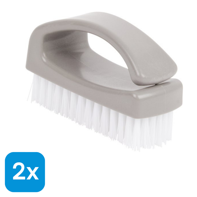 2x Nagelborstel