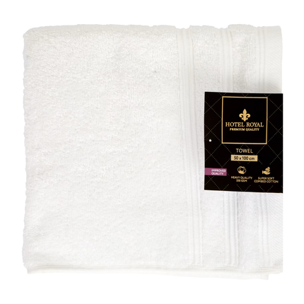 Hotel Royal Handdoek Wit - 50x100 cm