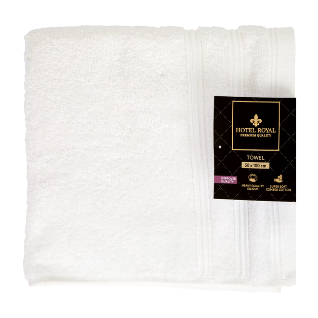 Hotel Royal Handdoek Wit - 50x100 cm