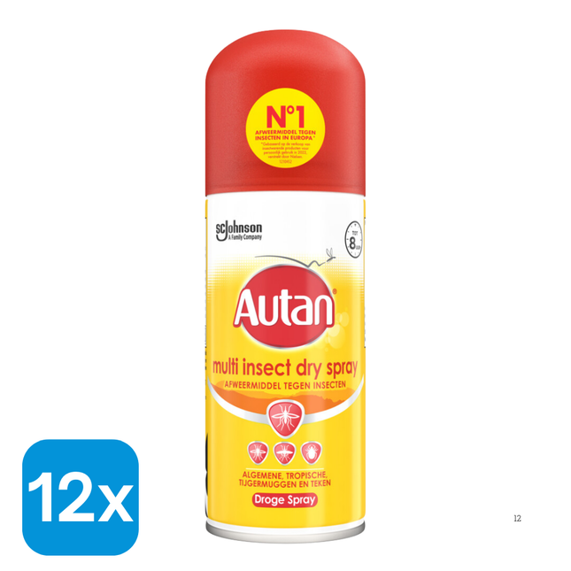 12x Autan Anti-muggenspray - 100 ml