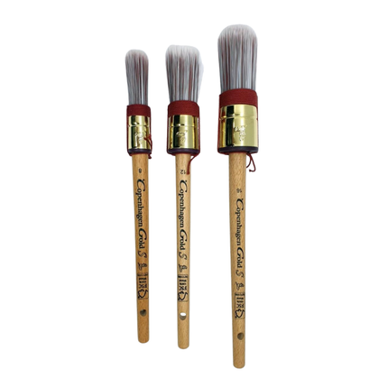 3x Copenhagen Gold Kwastenset Maat 8, 12 en 16