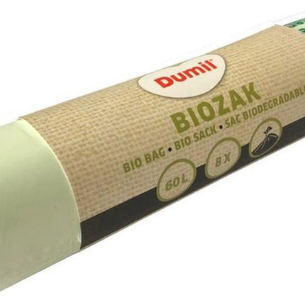 Dumil Biozakken Groen - 60 liter - 8 stuks